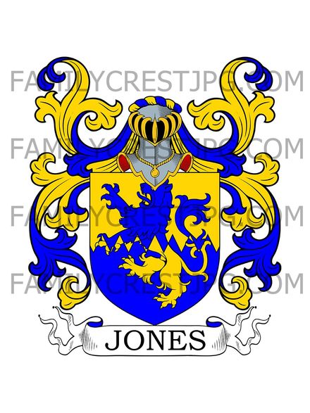 Jones Family Crest - Dublin, Ireland