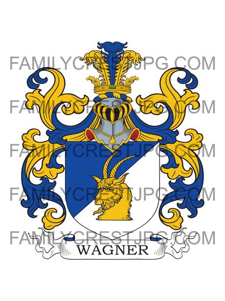 Wagner Family Crest - von Wagnersheim 1878