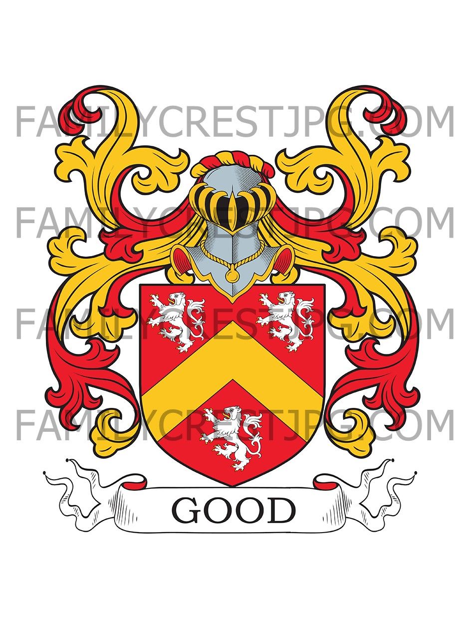 Good Family Crest - Redmarley D’Abitot, co. Worcester, England