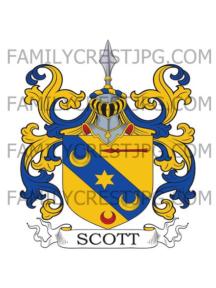 Scott Family Crest - Toderick, Scotland