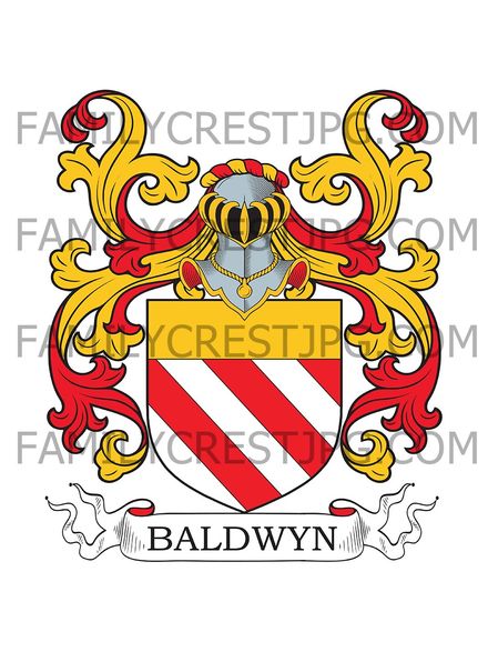 Baldwyn Family Crest - Baldwin