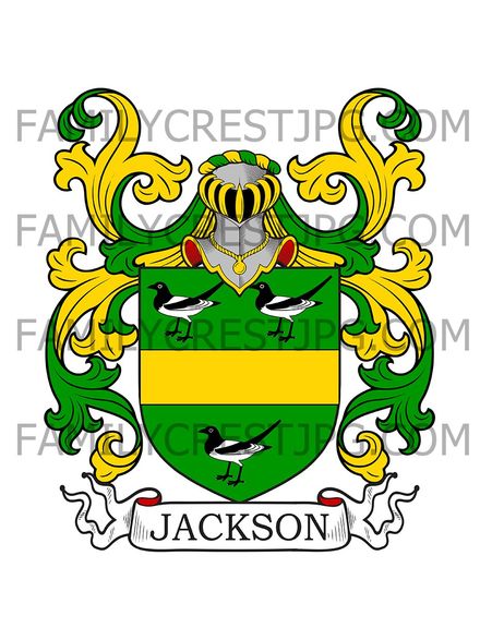 Jackson Family Crest - Cheshire, England