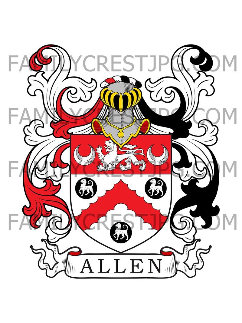 Allen Family Crest - Dublin, Ireland