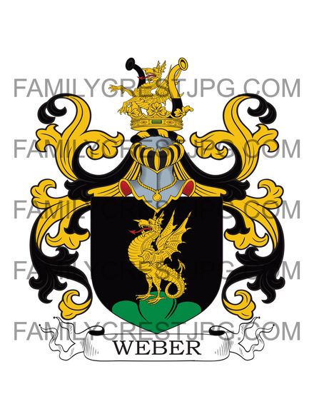 Weber Family Crest - von Worms 1613