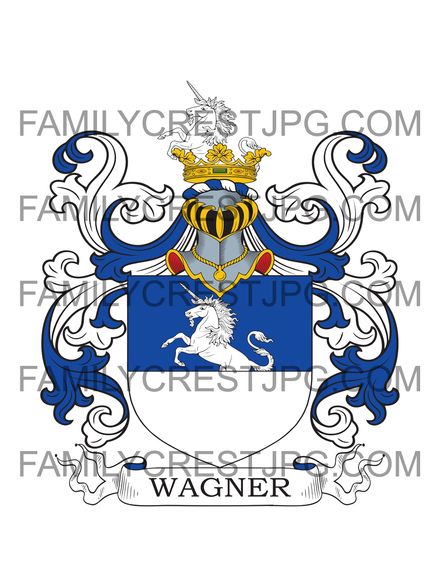 Wagner Family Crest - 1634