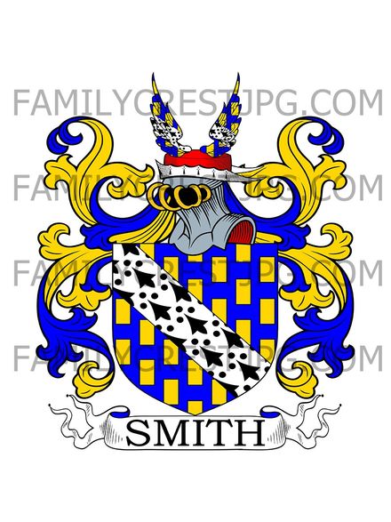 Smith Family Crest - Gunton, co. Norfolk, England