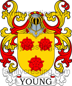 Young Family Crest, Young Coat of Arms