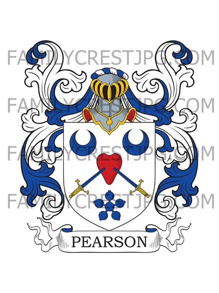 Pearson Family Crest - Westhall, co. Forfar, Scotland