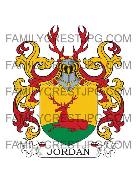 Jordan Family Crest - Jordens