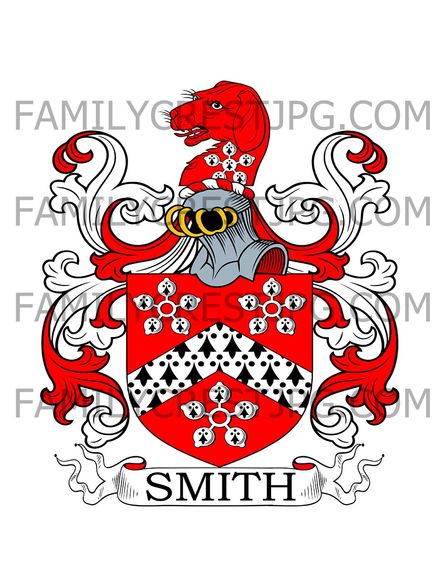 Smith Family Crest - Moore End, co. Northampton, England