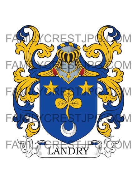 Landry Family Crest - Lyonnais, France