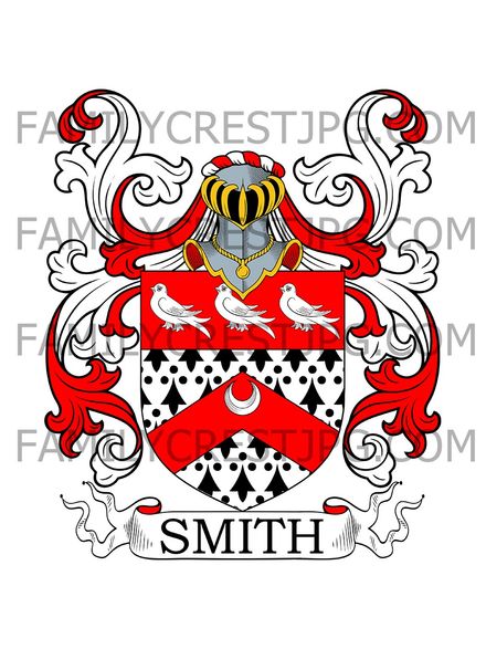 Smith Family Crest - Yorkshire, England