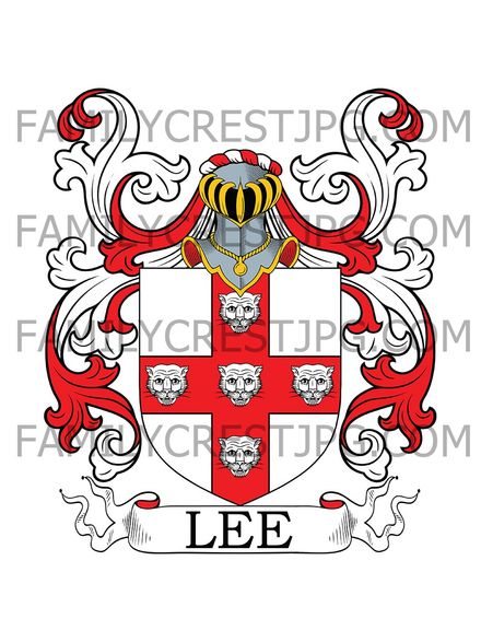 Lee Family Crest - Hertford, England