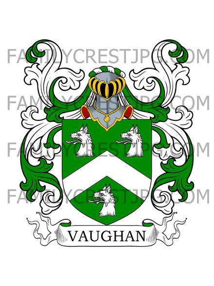 Vaughan Family Crest - Cardigan, Wales