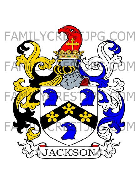 Jackson Family Crest - Hereford, England