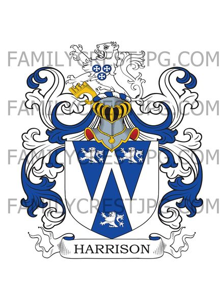 Harrison Family Crest - Seascale, co. Cumberland, England
