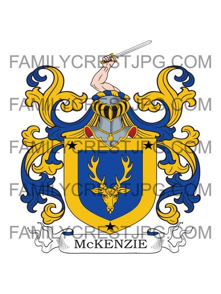 McKenzie Family Crest - Lochwards, co. Ayr, Scotland