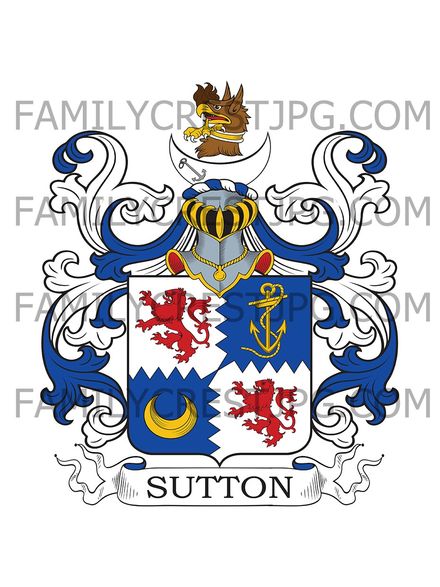 Sutton Family Crest
