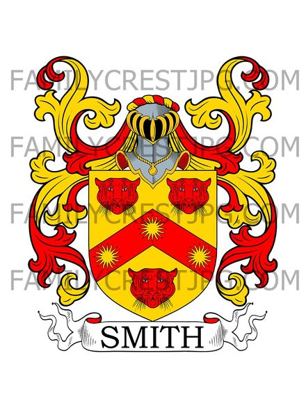 Smith Family Crest - Atherstone, co. Warwick, England