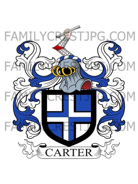 Carter Family Crest - Kent, England