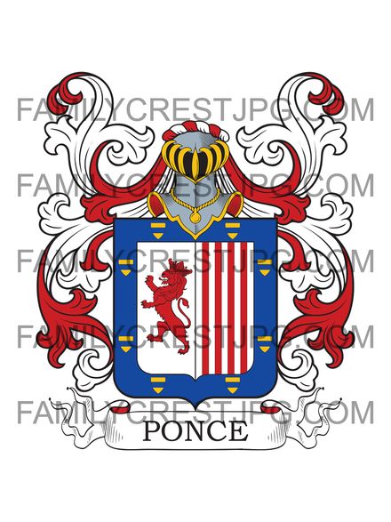Ponce Family Crest