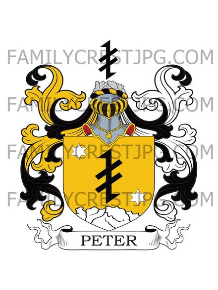 Peter Family Crest - Solothurn, Switzerland