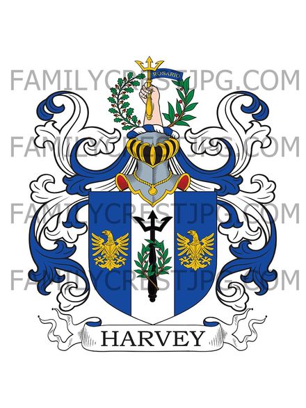 Harvey Family Crest - Wordwell, co. Suffolk, England
