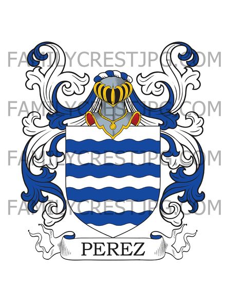 Perez Family Crest - Marbella, Málaga, Spain