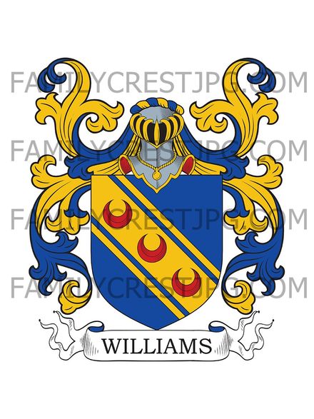 Williams Family Crest - London, England