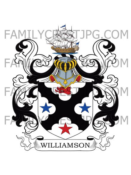Williamson Family Crest - Banniskirk, co. Caithness, Scotland