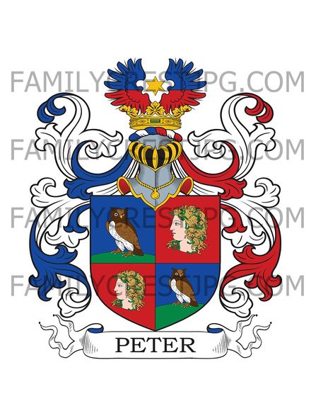 Peter Family Crest - Bavaria