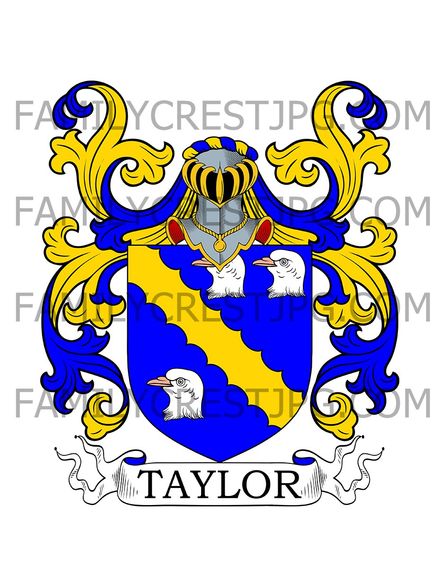 Taylor Family Crest - Heston, co. Middlesex, England