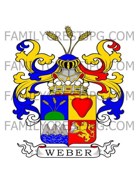 Weber Family Crest - von Treuenfels, Baden
