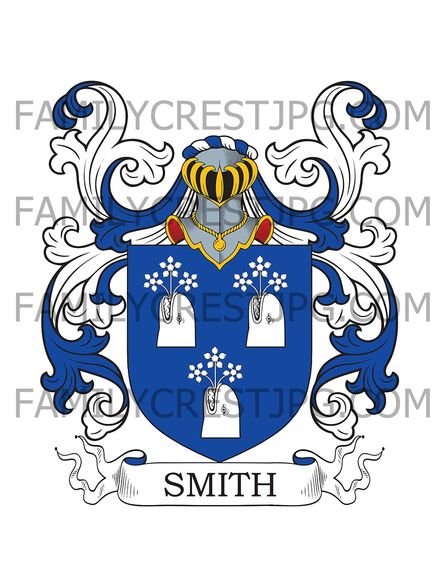 Smith Family Crest - Walsham, co. Suffolk, England