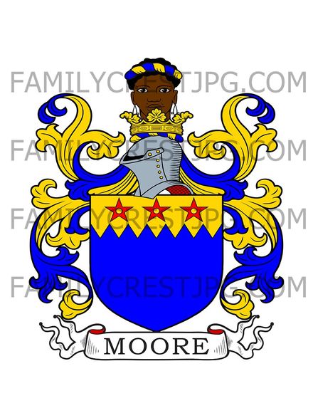 Moore Family Crest - Kent, England