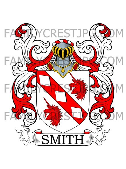 Smith Family Crest - Dringhouses, co. Yorkshire, England