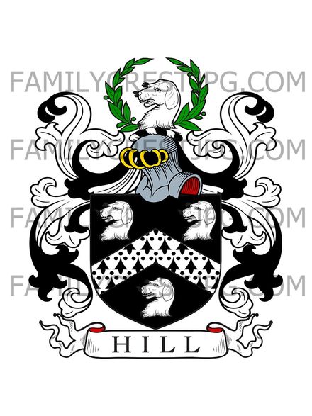 Hill Family Crest - London, England