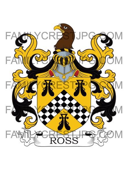 Ross Family Crest - Hawkhead