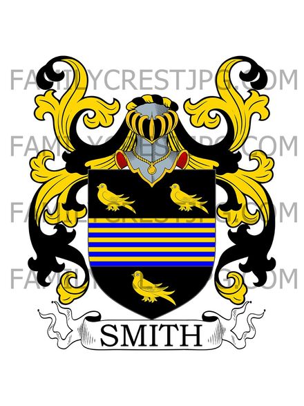 Smith Family Crest - Madford House, co. Devon, England