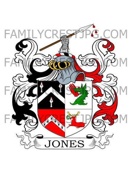 Jones Family Crest - Fonmon Castle, co. Glamorgan, Wales