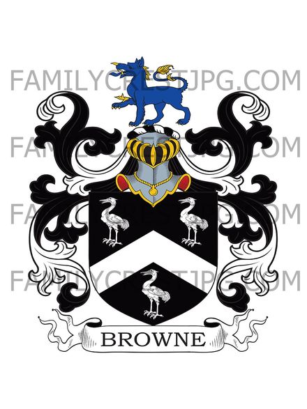 Browne Family Crest - Castle Browne, co. Kildare, Ireland