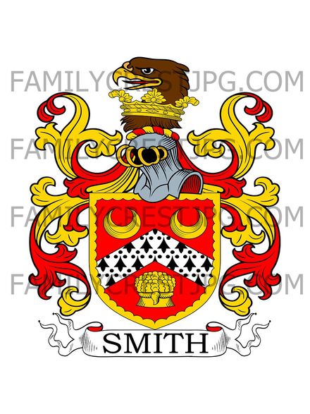 Smith Family Crest - Jordanhill, co. Renfrew, Scotland