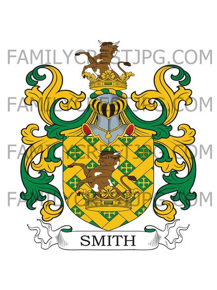 Smith Family Crest - Youghal, co. Cork, Ireland