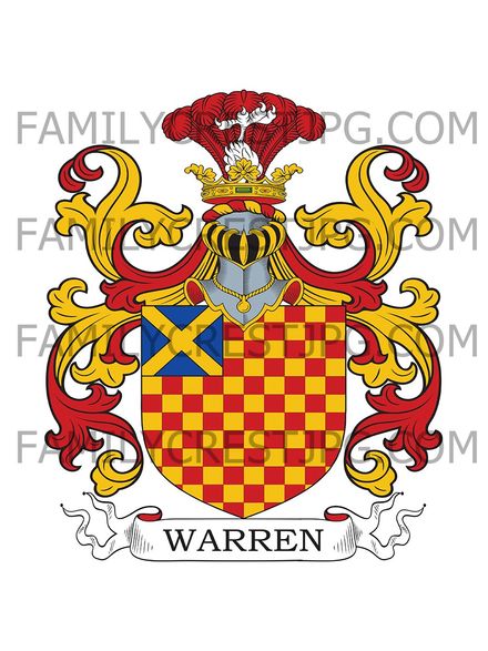 Warren Family Crest - Warrenstown, co. Meath, Ireland