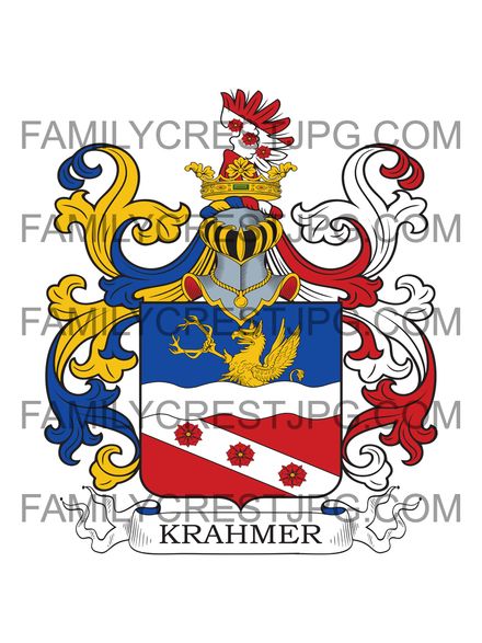 Krahmer Family Crest - Vienna 1760