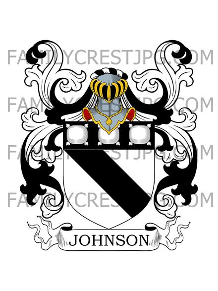 Johnson Family Crest - Bowden Park, co. Wiltshire, England