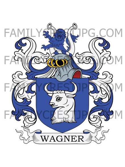 Wagner Family Crest - Nuremberg, Bavaria