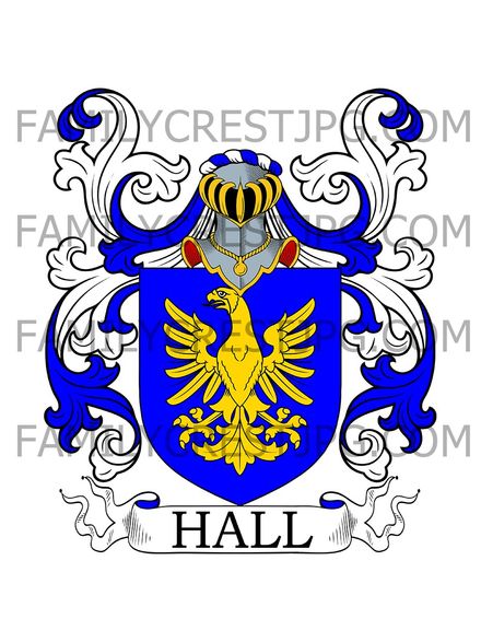 Hall Family Crest - Cambridge, England