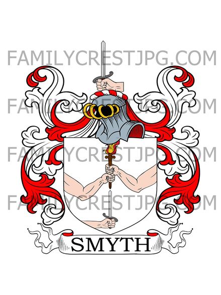 Smyth Family Crest - Ballygowan, co. Down, Ireland