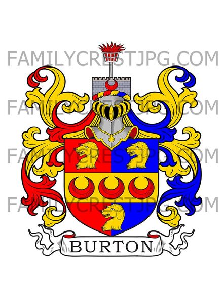 Burton Family Crest